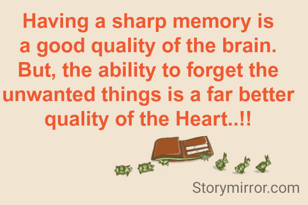 Sharp Memory Meaning Having a sharp memory is ... | Kalpesh Patel | English Abstract Quote