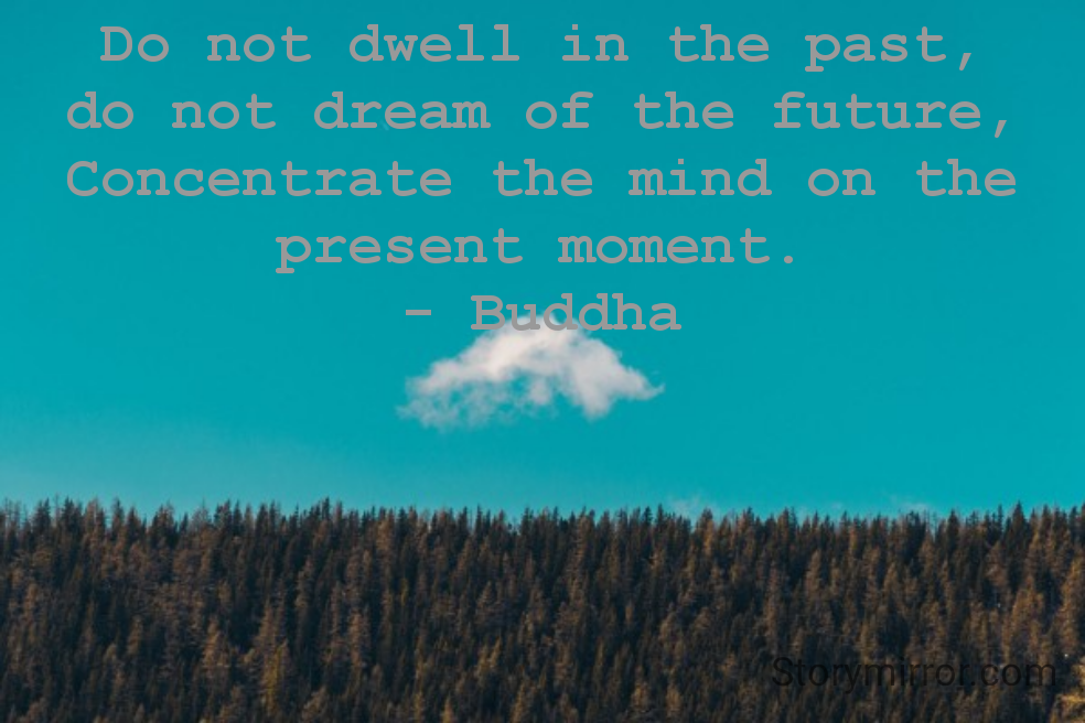 Buddha Quotes Do Not Dwell In The Past