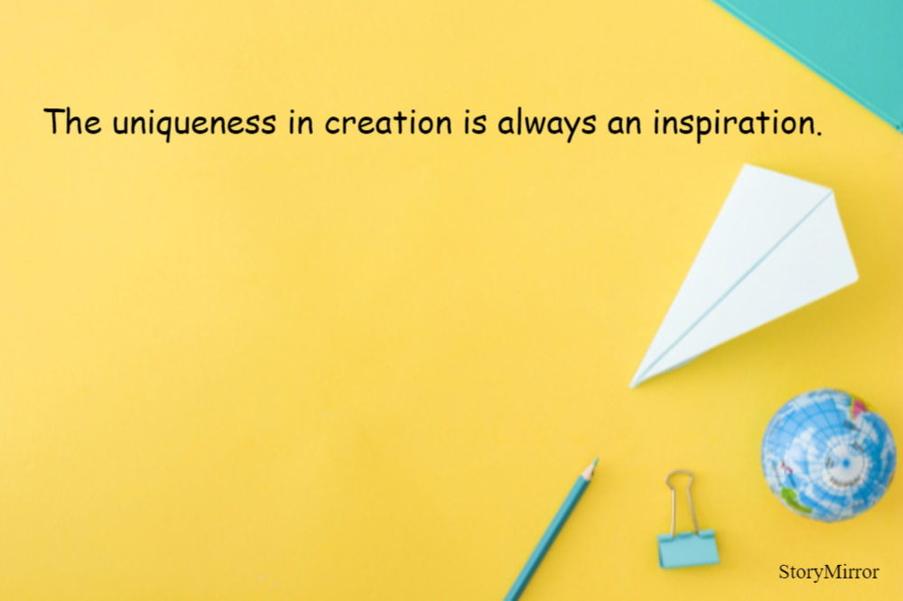 The uniqueness in creatio ... | Anu Menon | English Inspirational Quote