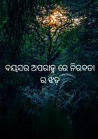 ବୟସର ଅପରାହ୍ନ ରେ ନିରବତା ର ଝଡ଼