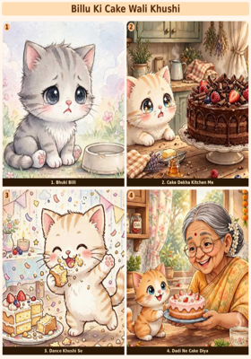 Pyari Billi  🐱 ku Cake 🎂mila" 