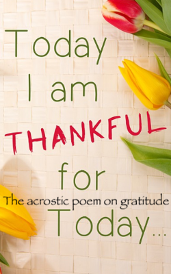The acrostic poem on gratitude