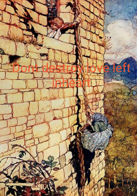 Don't destroy love left in heart