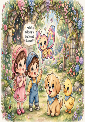 🦆✨ Titli, Duck Aur 🐕Dog Aur Jadooi Bagicha ✨🦋