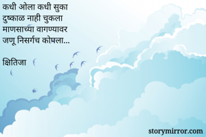 कधी ओला कधी...