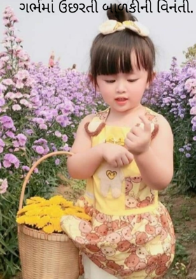 ગર્ભમાં ઉછરતી બાળકી