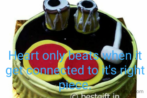 Heart only beats when it get connected to it's right piece.