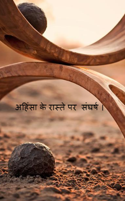 अहिंसा के रास्ते पर  संघर्ष