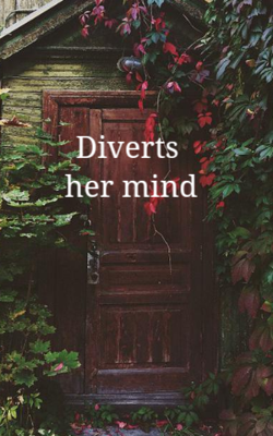 Diverts Her Mind