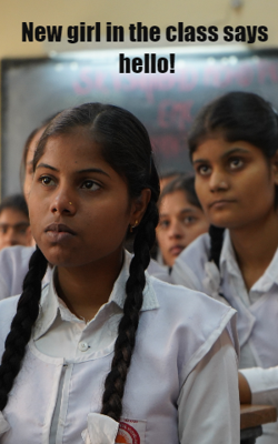 New Girl in the Class Says Hello!