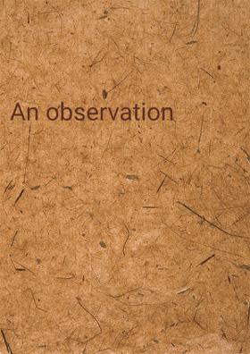 An Observation