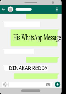 His WhatsApp Message