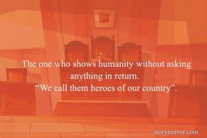 The one who...