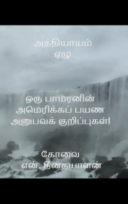 அத்தியாயம்  ஏழுஒரு பாமரனின் அமெரிக்கப் பயண அனுபவக் குறிப்புகள்!  கோவை என். தீனதயாளன்