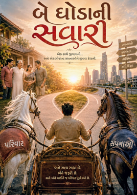 બે ઘોડાની સવારી.