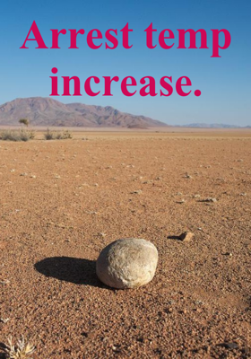 Arrest temp increase.