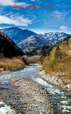                                                            मौसम आपके आने का