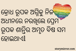 କ୍ରୋଧ ରୂପକ...