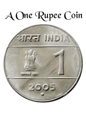 A One Rupee Coin