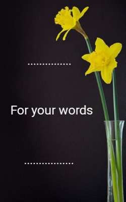 For Your Words