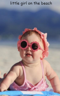 Little girl on the beach