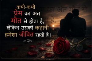 कभी-कभी प्रेम का अंत मौत से होता है,
लेकिन उसकी कहानी हमेशा जीवित रहती है।”
