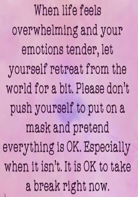Sometimes Life Is Overwhelming 