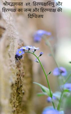 श्रीमद्भागवत -४१; हिरण्यक्षशिपु और हिरण्यक्ष का जन्म और हिरण्याक्ष की दिग्विजय