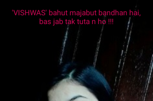 'VISHWAS' bahut majabut bandhan hai,
bas jab tak tuta n ho !!!