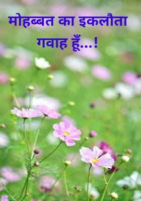 मोहब्बत का इकलौता गवाह हूँ...