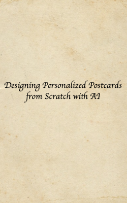 Designing Personalized Postcards from Scratch with AI