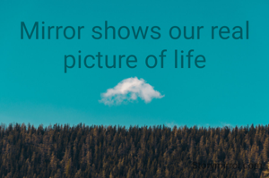 Mirror shows our real picture of life