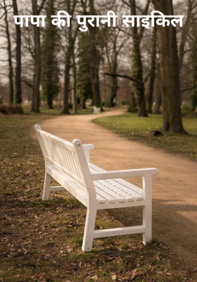 पापा की पुरानी साइकिल