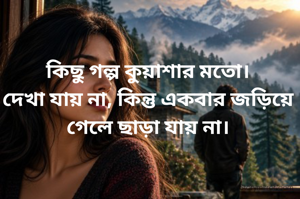 কিছু গল্প কুয়াশার মতো।
দেখা যায় না, কিন্তু একবার জড়িয়ে গেলে ছাড়া যায় না।