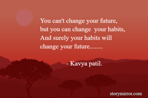 You can't change...