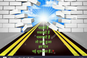 चाहते हैं
रुकावटें हैं
घबराहटें हैं
तो क्या हुआ
हर दिन
नई शुरुआत हैं🥀