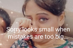 Sorry looks small when mistakes are too big...