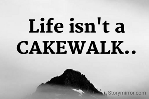 Life isn't a CAKEWALK..