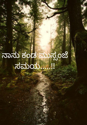 ನಾನು ಕಂಡ ಮುಸ್ಸಂಜೆ ಸಮಯ.....!!