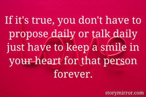 If it's true,...