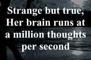 Strange but...