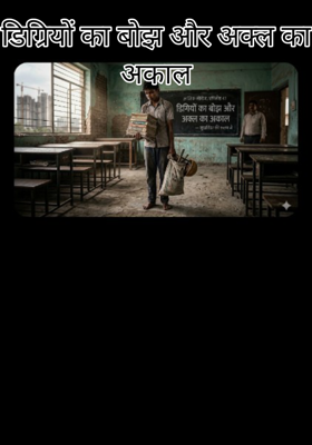 डिग्रियों का बोझ और अक्ल का अकाल