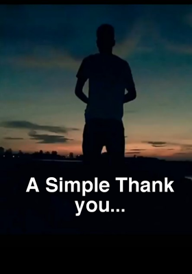 A Simple Thank you...