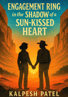 Engagement ring in the Shadow of  Sun-Kissed Heart