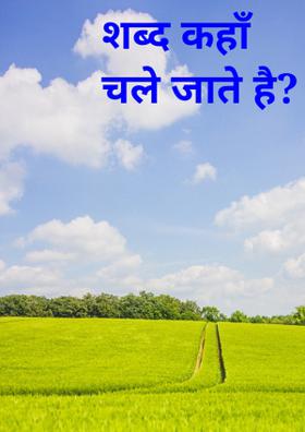 शब्द कहाँ चले जाते है?