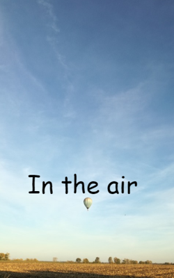 In the air