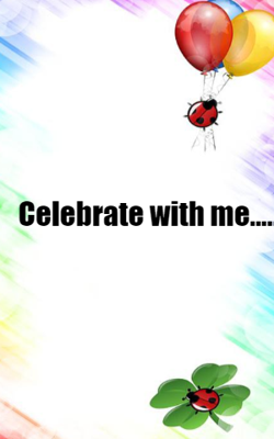 Celebrate With Me.....