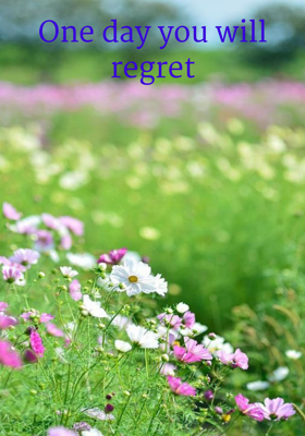 One Day You Will Regret