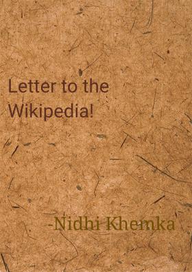 Letter To Wikipedia!