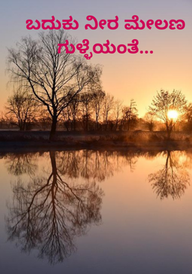 ಬದುಕು ನೀರ ಮೇಲಣ ಗುಳ್ಳೆಯಂತೆ...